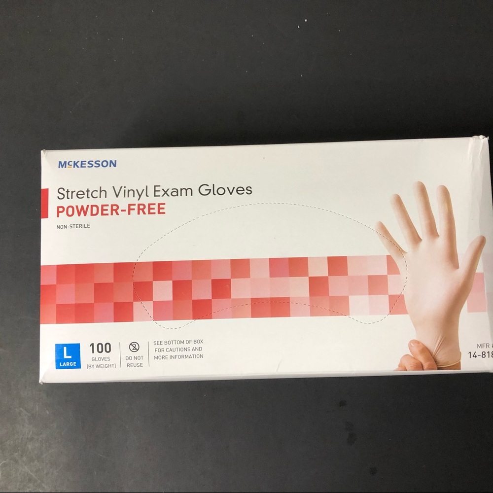 McKesson Exam Gloves 100ct Size Large (2 Box Lot)